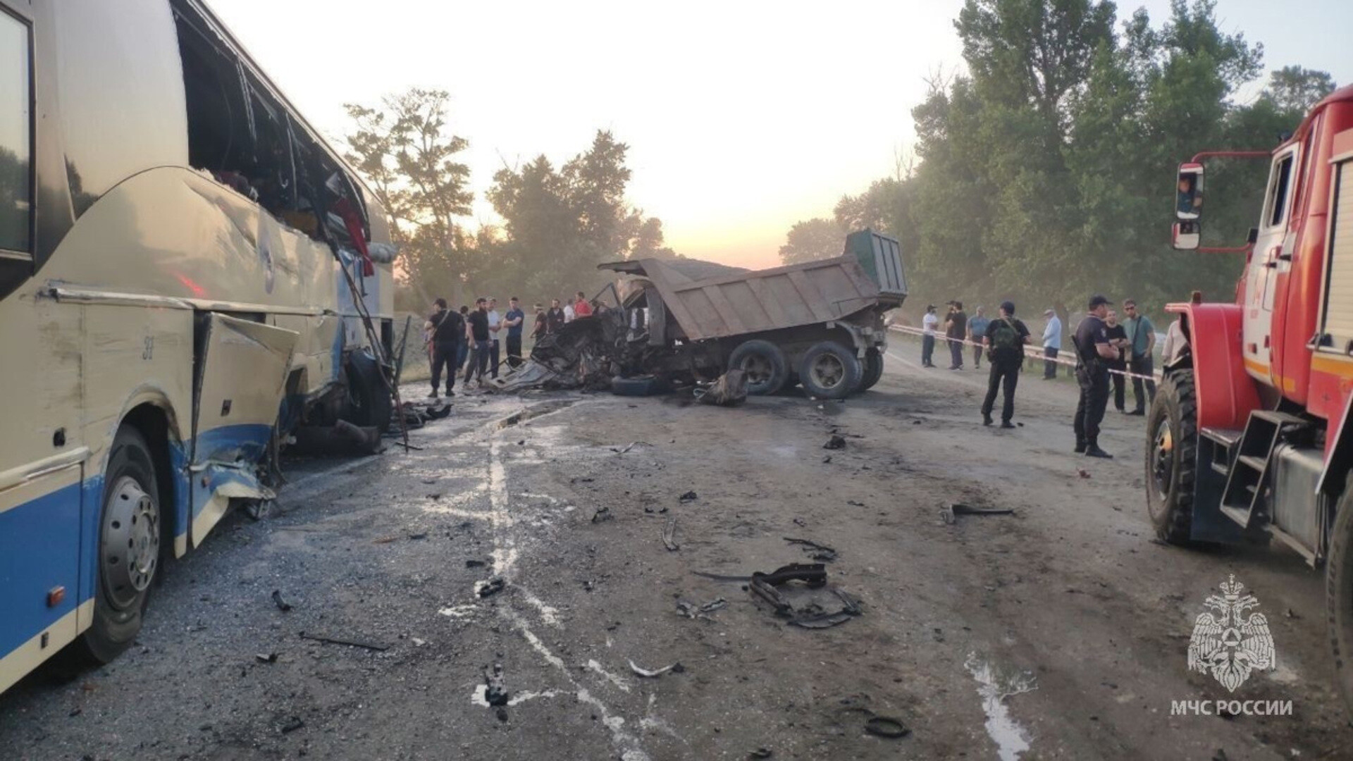 Дагыстанда Мәскәү - Хасавюрт автобусы юл һәлакәтенә эләккән, 8 кеше үлгән