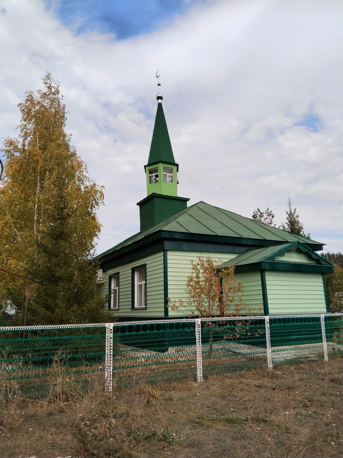 Ульяновск өлкәсенең Евлейка авылы мәчете манарасына яңа ярымай куйдылар