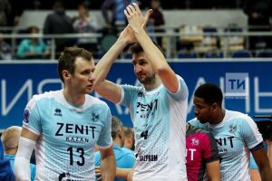 "Зенит" волейболчылары лидерлык өчен көрәштә Польшаның "Ястшембски" командасын отты