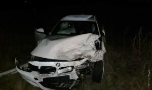 Алабуга районында иномаркалар бәрелешкәннән соң, ике кеше имгәнгән