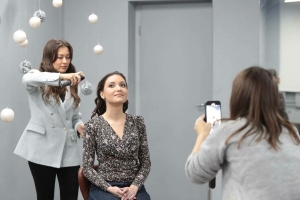Визажист Айгөл Хафизова белән мастер-класстан фоторепортаж