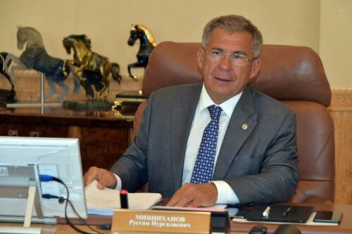 Рөстәм Миңнеханов “Татнефтехиминвест-холдинг” ААҖ Директорлар советы утырышында катнаша