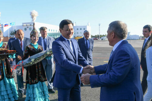 Рөстәм Миңнеханов Көнбатыш Казахстан өлкәсе Сабан туенда катнаша