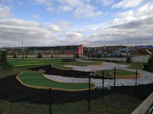 Байлар Сабасында мини-гольф мәйданчыгы файдаланылуга тапшырылды