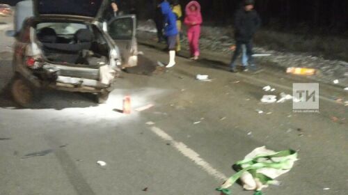 Татарстан трассасында ике җиңел автомобиль бәрелешү нәтиҗәсендә бер кеше зыян күргән