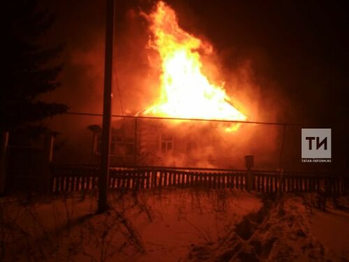 Әлмәт районында түбәсе янган йортта ир-ат мәете табылган