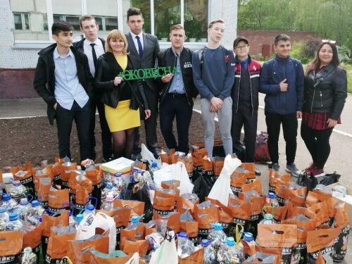 Түбән Кама укучылары ике тоннага якын тотылган батарейка җыйган
