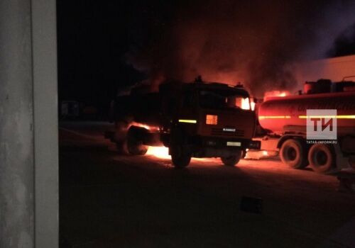Төнлә Чаллыда бензовоз янган