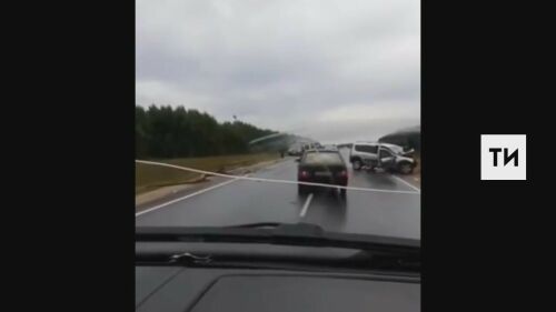 Татарстан юлында ике кешенең гомере өзелгән һәлакәт видеосы чыкты