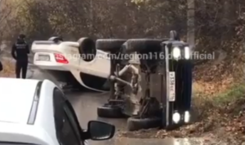 Казанда ике машина ауган