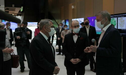 Миңнеханов һәм Саклык банкы башлыгы инновация өлкәсендә хезмәттәшлек турында сөйләште