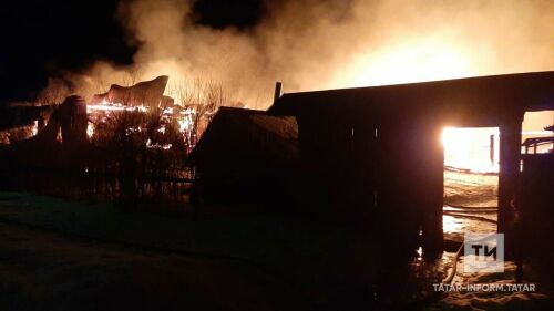 Шәхси йортта чыккан янгында өлкән яшьтәге ир белән хатын һәлак булган