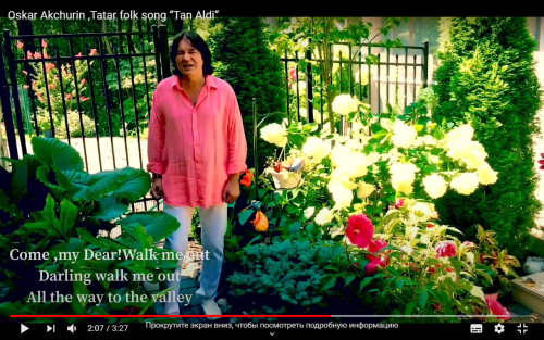 Америкада яшәүче җырчы Оскар Акчурин татар халык җырына клип төшергән