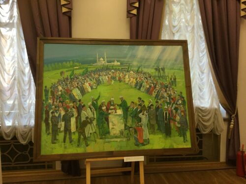 ТАССРның 100 еллыгы уңаеннан иҗат ителгән сәнгать әсәрләре күргәзмәсе ачылды