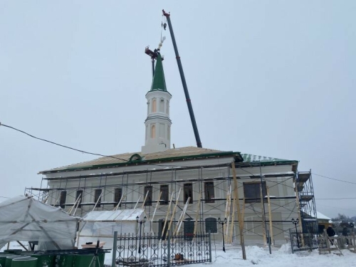 Кукмара районы Мәчкәрә авылында беренче Җәмигъ мәчетенә ярымай куелды