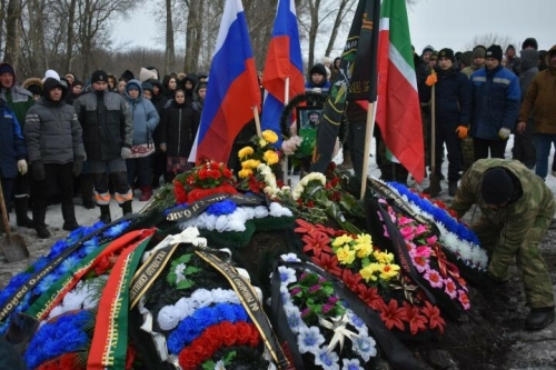 Кайбыч районы Хуҗа Хәсән авылында хәрби белән хушлаштылар
