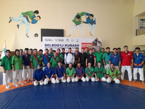 Татарстан көрәшчеләре Үзбәкстанда милли көрәш буенча остаханәләр уздыра