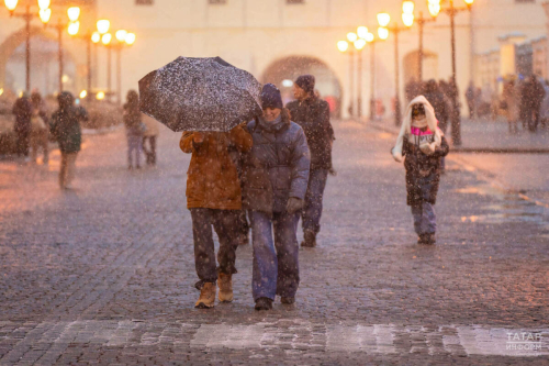Татарстанда бераз кар һәм юлларда бозлавык көтелә, урыны белән буран чыгуы ихтимал