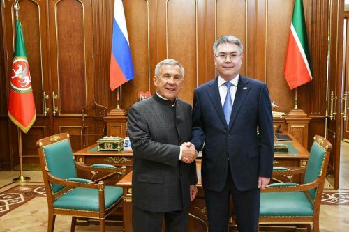 Миңнеханов: Татарстанның һәм Атырау өлкәсенең партнерлыкны үстерү өчен мөмкинлекләре күп