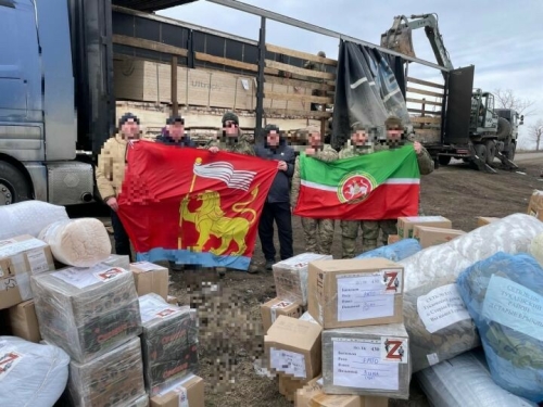 Тукай районы Мәләкәс авылыннан 430нчы полк хәрбиләренә гуманитар ярдәм китерелде