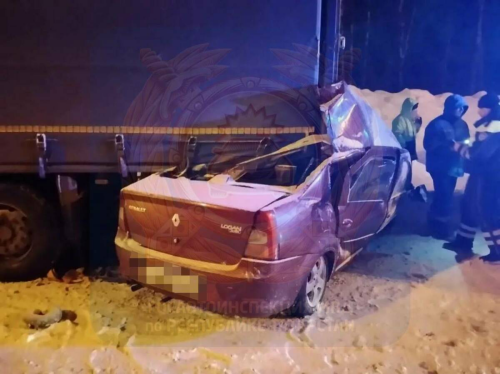 Яшел Үзәндә Renault йөртүчесе юл читендә туктап торган фурага бәрелгән һәм һәлак булган