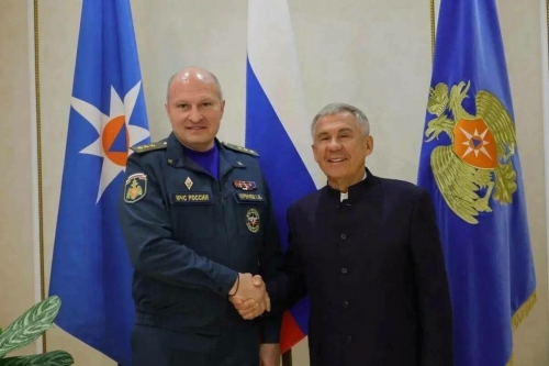 Миңнеханов Куренков белән коткаручылар өчен яңа комплекс төзү турында фикер алышты