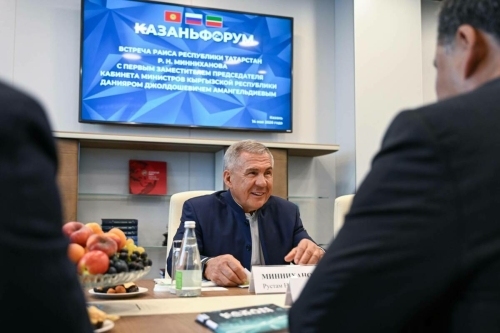 Рөстәм Миңнеханов: Без Кыргызстан белән  хезмәттәшлекне актив үстерәбез