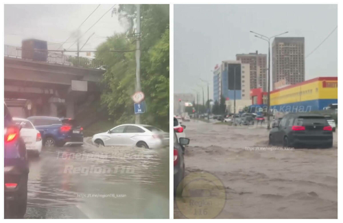 Казанда юлларны су баскан
