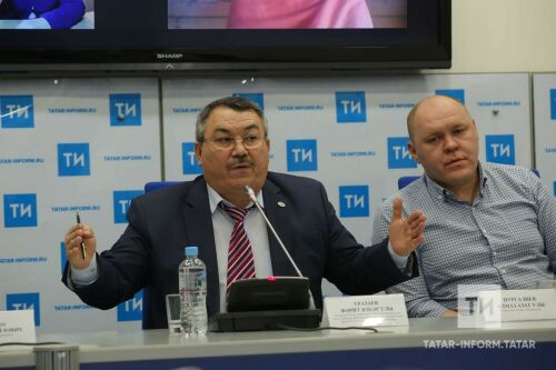 «Җиде утрау арасында» фильмын тәкъдим итүгә багышланган матбугат конференциясе