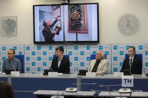Шәмаил-арт ислам сәнгате фестиваленә багышланган матбугат очрашуыннан фоторепортаж