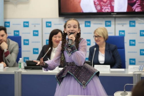 "Балачак җыры" концертларына багышланган матбугат очрашуыннан фоторепортаж