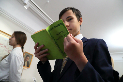 Язучы Фатих Әмирханның 140 еллыгына багышланган күргәзмә ачылышыннан фоторепортаж