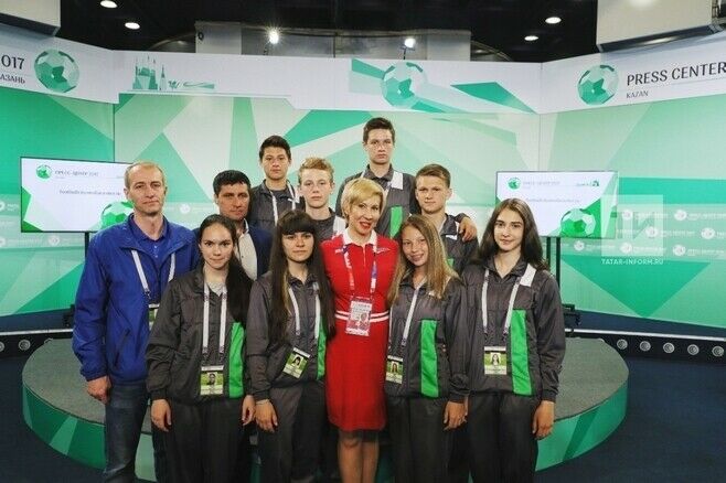 Түбән Каманың 29 нчы мәктәп укучылары Россия – Мексика матчын караячак