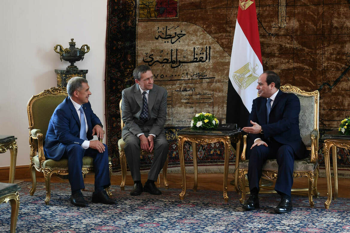 Рөстәм Миңнеханов Мисыр Президенты белән хезмәттәшлек турында фикер алышты