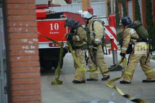 Казанның Сибгат Хәким урамындагы офиста янгын чыккан