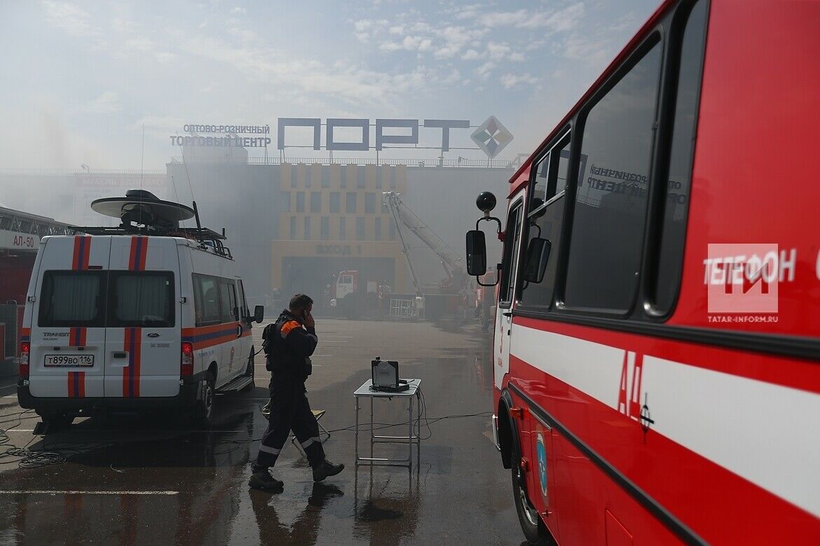 Югары температура аркасында “Порт” сәүдә үзәге конструкциясе җимерелергә мөмкин
 