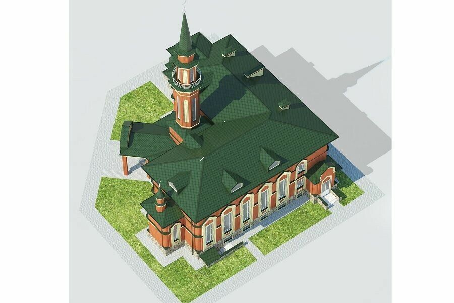 Питрәч районында 2000 елда нигез салынган төп мәчетне төзү дәвам итә