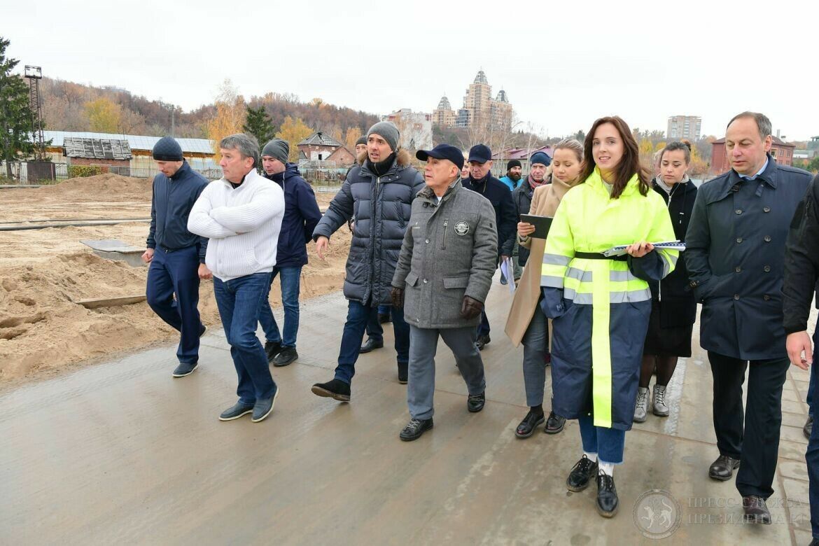 Рөстәм Миңнеханов Казанда беренче экстрим-парк төзелеше барышы белән танышты