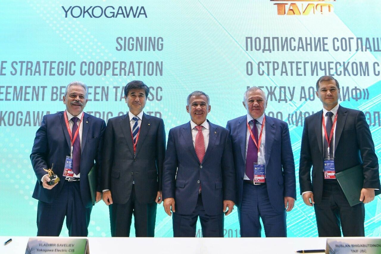 Миңнеханов: Yokogawa һәм Schneider белән төзелгән килешүләрнең йогынтысы уңай