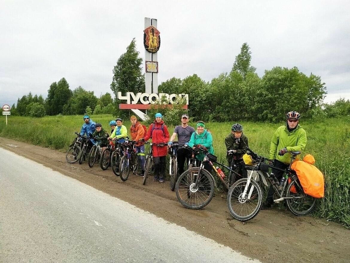 Чусовой шәһәре велосипедчылары Түбән Камага киләчәк