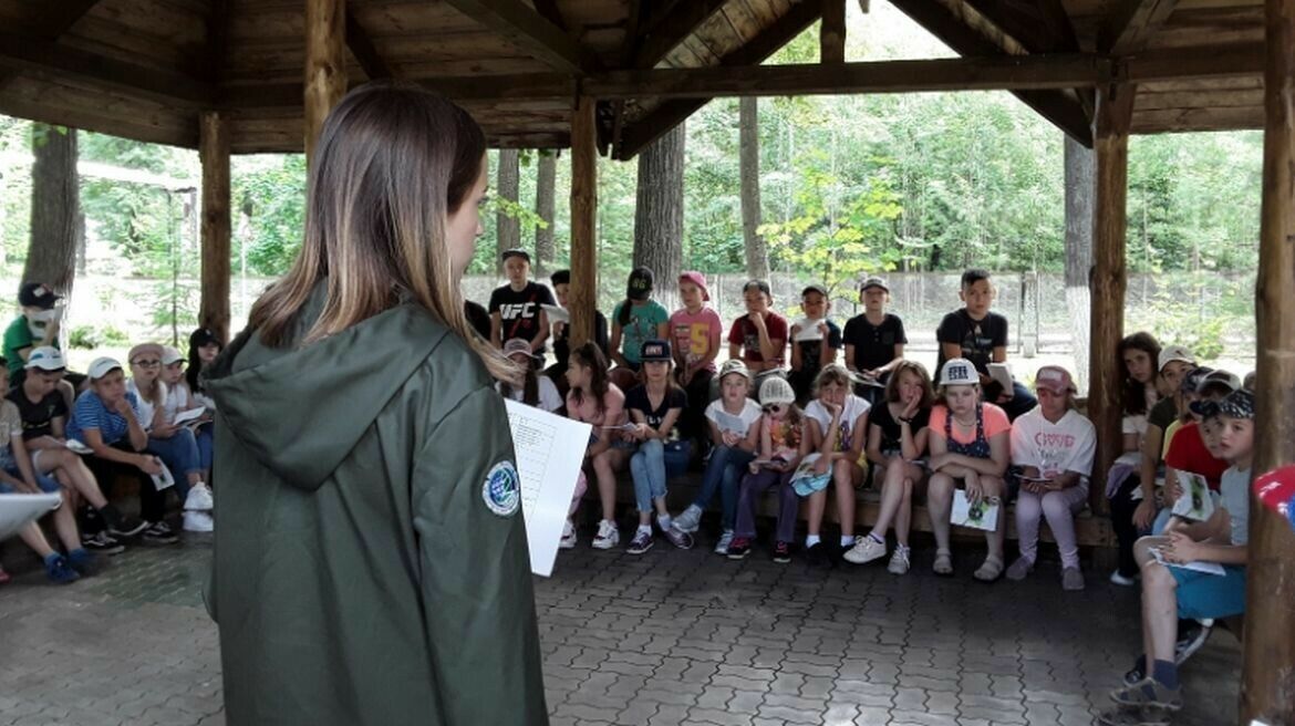 Түбән Каманың “Заря” лагеренда табигатьне саклауга багышланган дәрес үтте