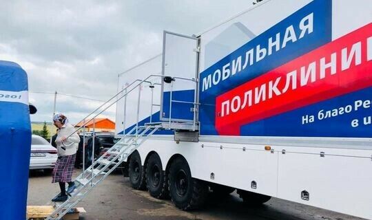 Казан мобиль поликлиникасы Алексеевск районында яшәүчеләрне кабул итә