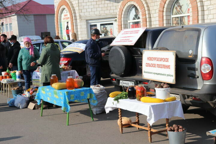 Әлки районы үзәгендә бәйрәмнәр уңаеннан зур ярминкә үткәрелә