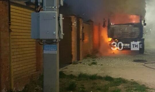  Төнлә Казанда бетонболгаткычка ут капкан