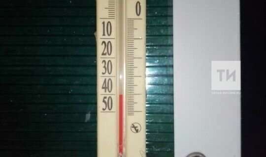 Татарстан халкы социаль челтәрләрдә термометрда -40 градус күрсәткән фото урнаштыра