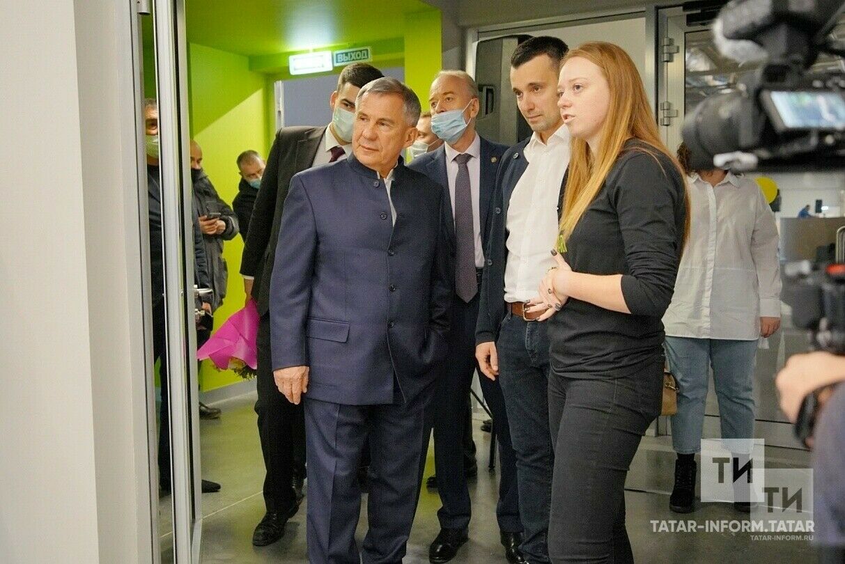 Рөстәм Миңнеханов Казанда «Урам» экстрим-паркының ябык өлешендә булды