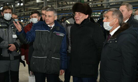 Миңнеханов һәм Борисов «Алабуга-Волокно» заводының икенче чиратын карады