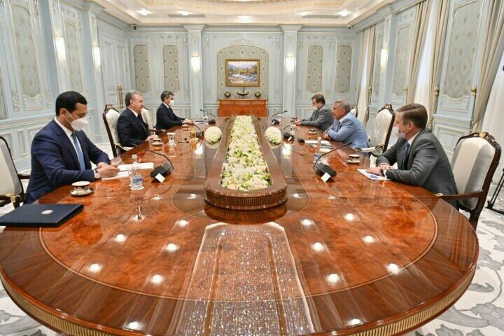 Рөстәм Миңнеханов Үзбәкстан Президенты белән хезмәттәшлек турында фикер алышты