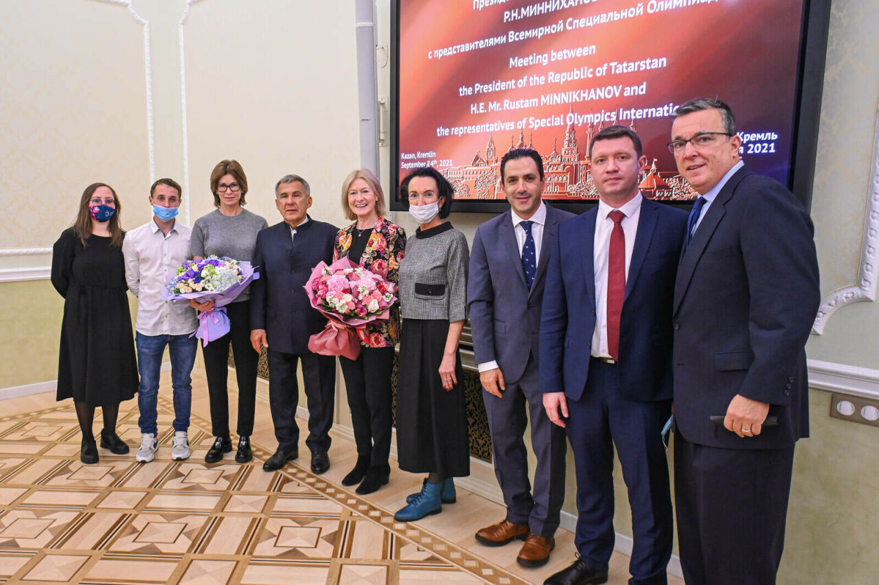 Миңнеханов һәм SOI вәкилләре Казанны Махсус Олимпиадага әзерләү турында фикерләште