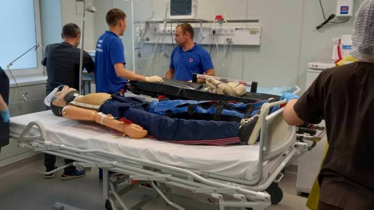 Түбән Кама хастаханәсендә күпләп зыян күрүчеләргә ярдәм итү буенча өйрәнүләр узды